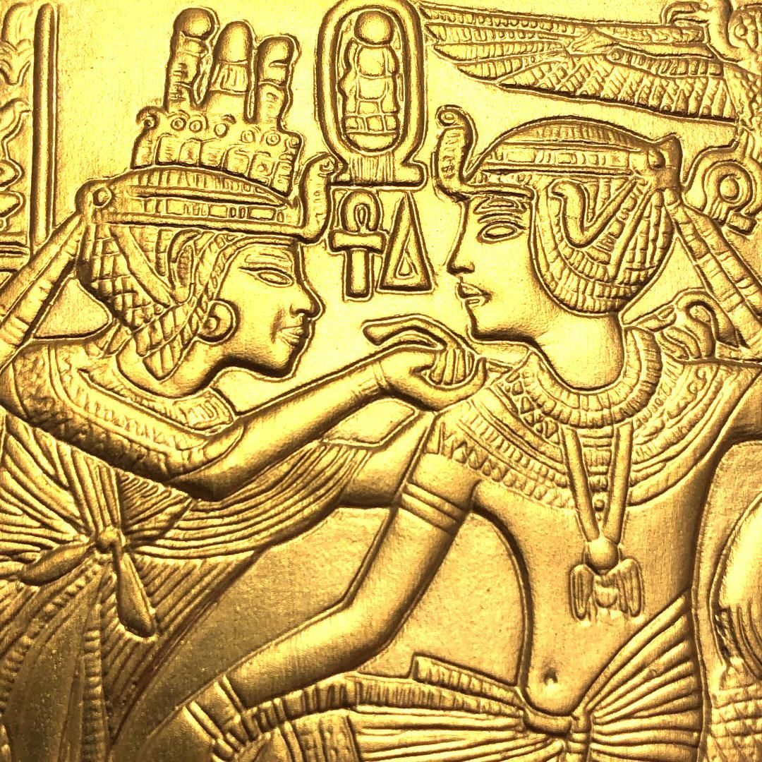 【希少・限定品】WEDGWOOD ウェッジウッド／商玄武岩 ジャスパーギルド エジプト プラーク／プラーク陶板／ゴールド・ブラック