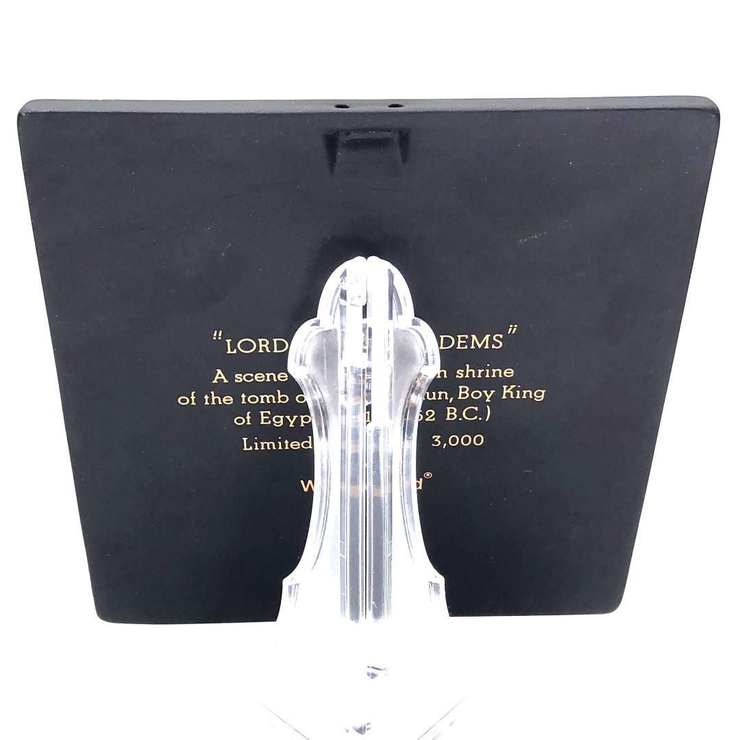 【希少・限定品】WEDGWOOD ウェッジウッド／商玄武岩 ジャスパーギルド エジプト プラーク／プラーク陶板／ゴールド・ブラック