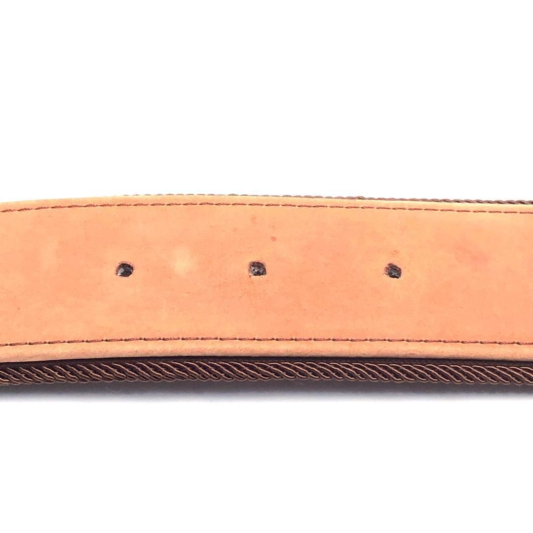 Christian Dior クリスチャンディオール／タッセル スエードレザー ワイドベルト／70／レザー・GP／ブラウン・ゴールド