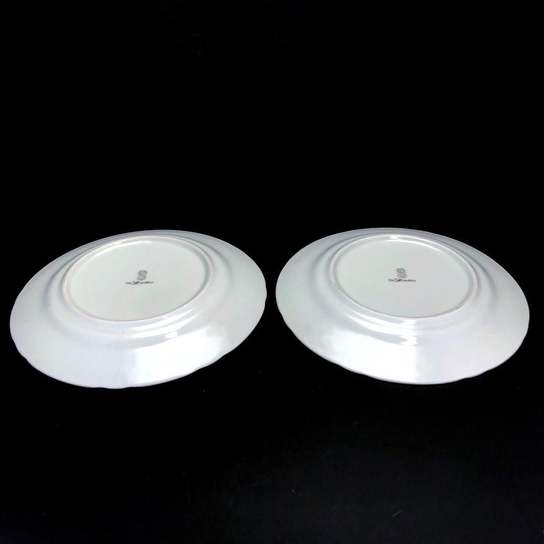 【美品】Schumann Bavaria シューマンババリア／ドレスデンフラワー カップ＆ソーサー　皿 大・小 2セット／陶器／マルチカラー