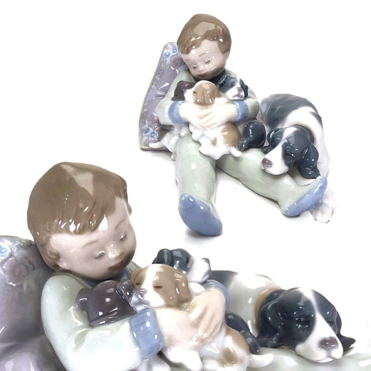 【美品】LLADRO リヤドロ／みんな、おねんね／1535／陶器／マルチカラー