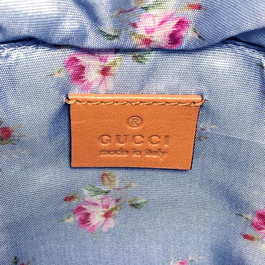 【美品・収納袋付】GUCCI グッチ／ウィッカー スモール バケツ ショルダーバッグ／524830ダブルG／レザー・かご・ファブリック／ベージュ・ライトブラウン