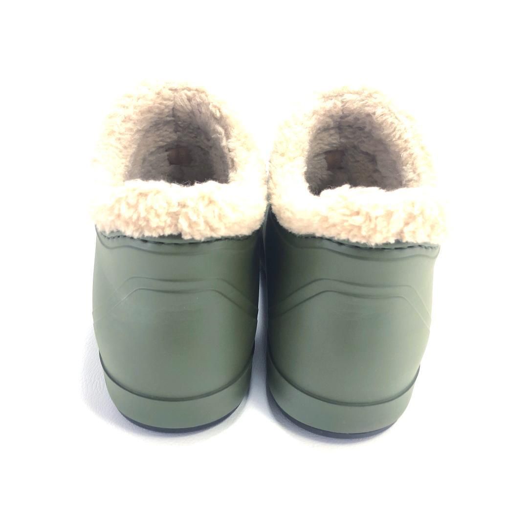 【美品】GUCCI グッチ／メンズ／ホースビット付き リアルムートン ボア アンクルブーツ／ダブルG／7 26cm／ラバー／グリーン