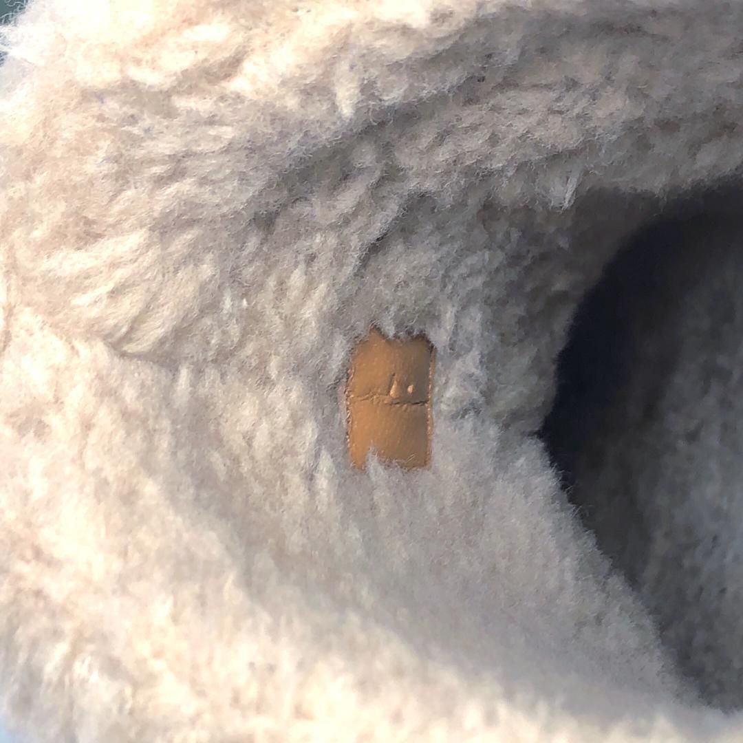 【美品】GUCCI グッチ／メンズ／ホースビット付き リアルムートン ボア アンクルブーツ／ダブルG／7 26cm／ラバー／グリーン