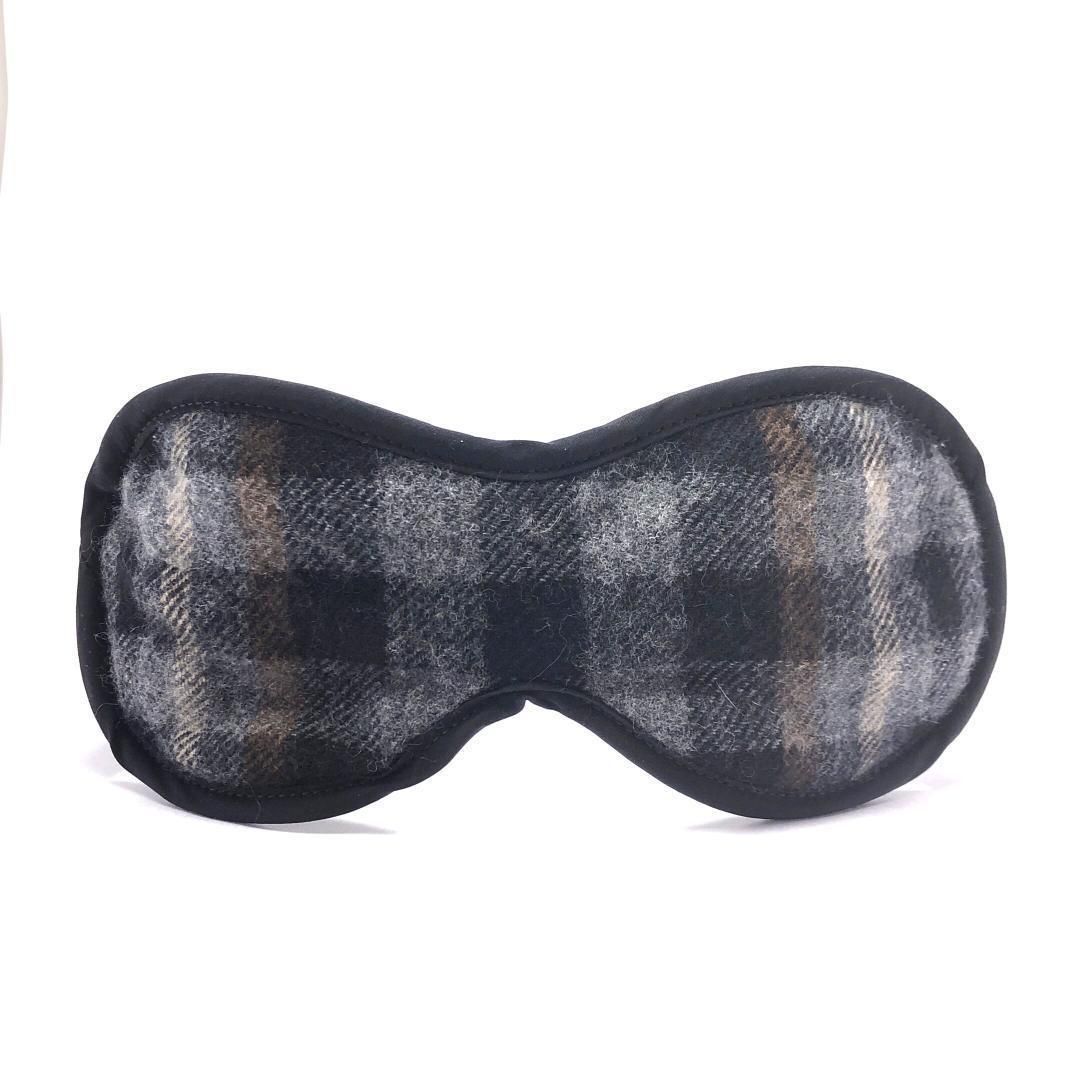 【訳あり・売り切り品】Louis Vuitton ルイヴィトン／アイマスク チェック R99136／ウール／グレー