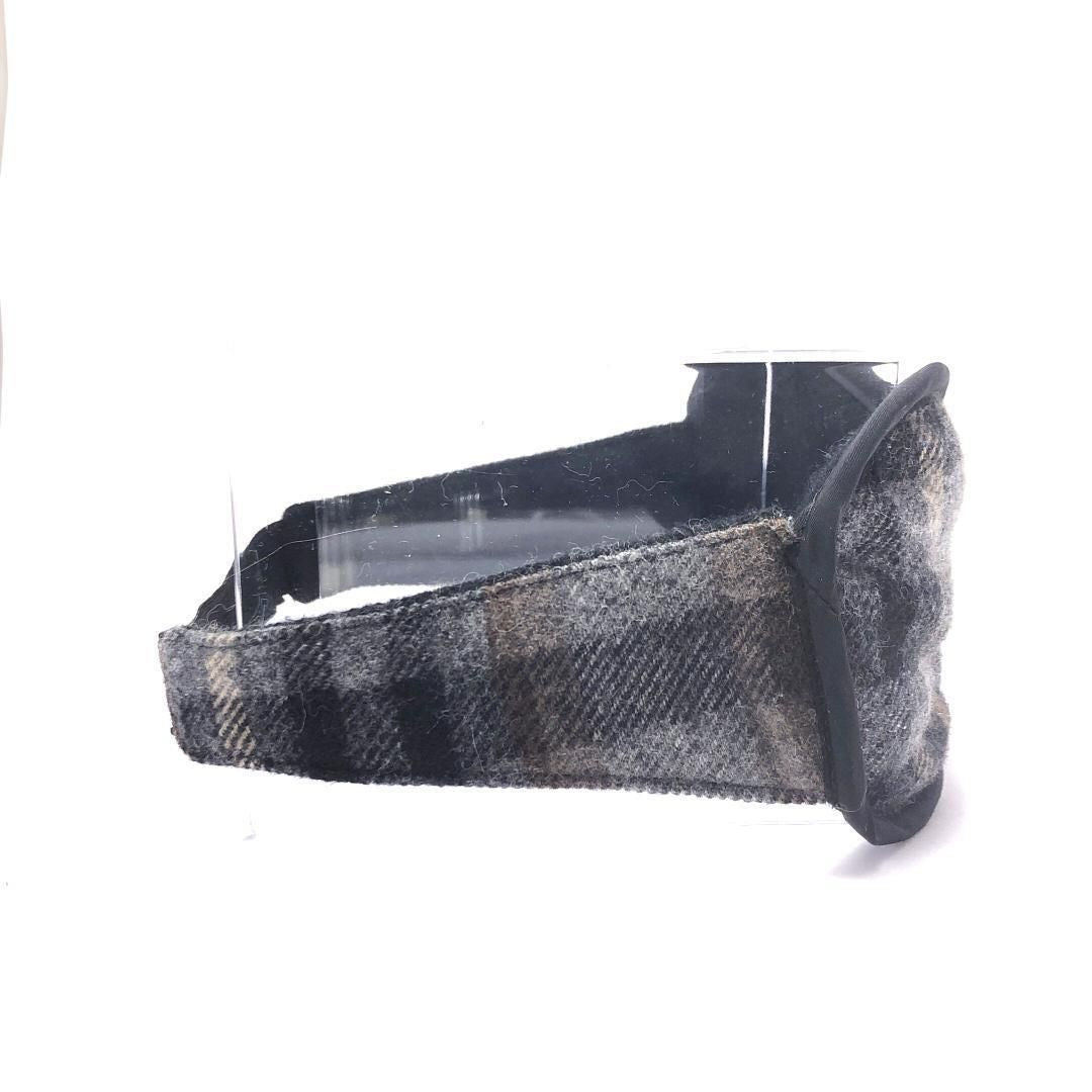 【訳あり・売り切り品】Louis Vuitton ルイヴィトン／アイマスク チェック R99136／ウール／グレー