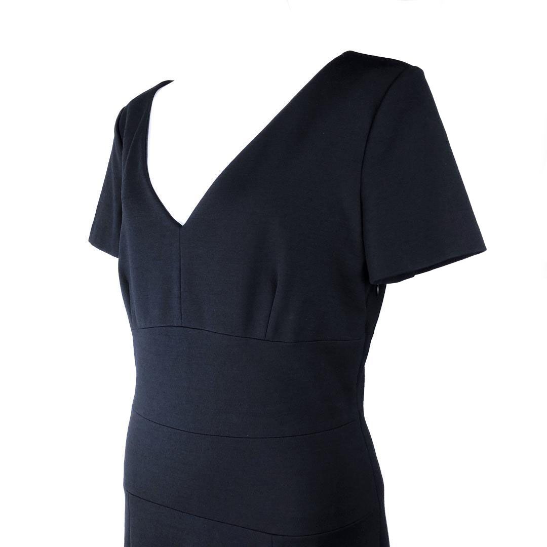 【美品】PRADA プラダ／ワンピース 半袖 74C019PA7EA／礼服 セレモニー／ブラック