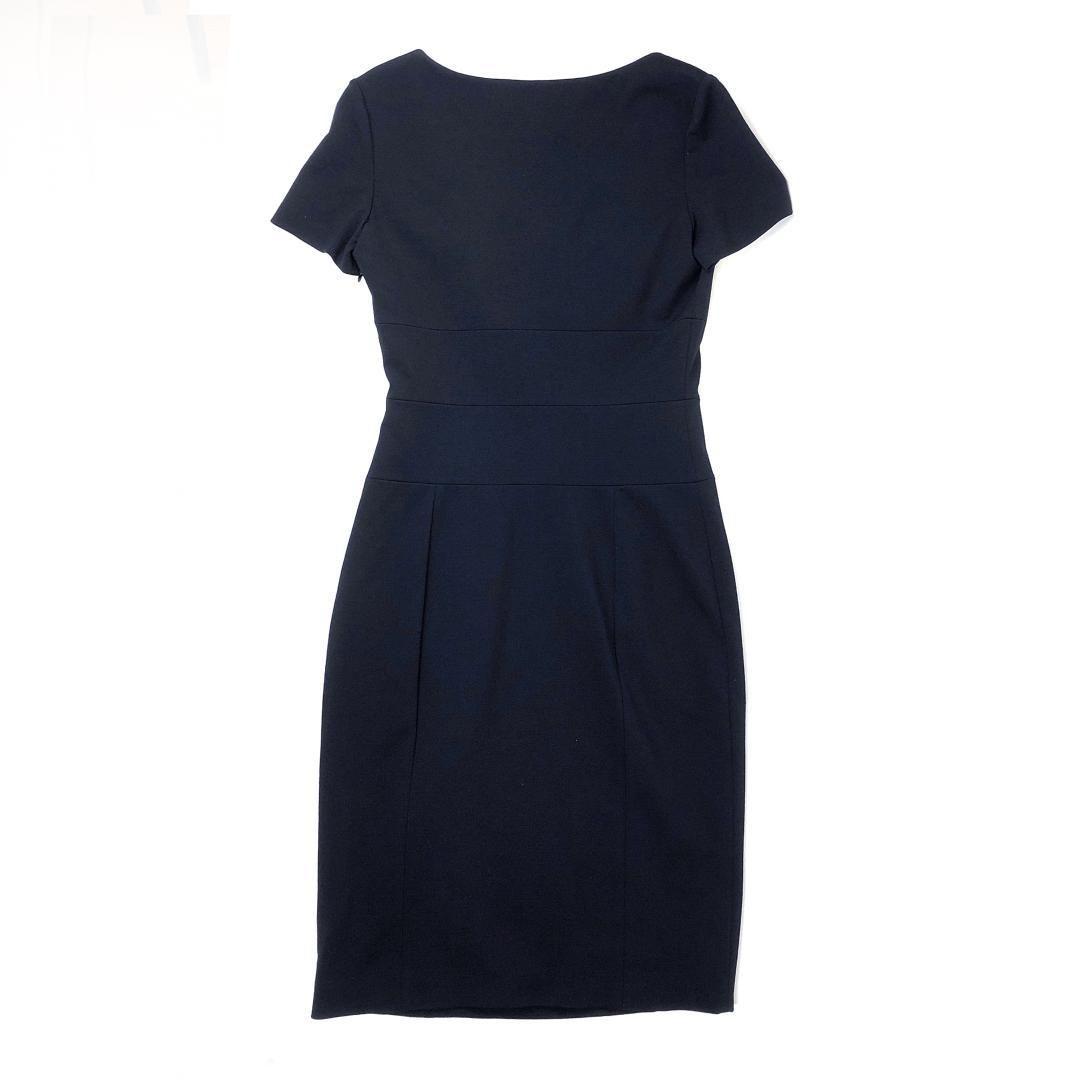 【美品】PRADA プラダ／ワンピース 半袖 74C019PA7EA／礼服 セレモニー／ブラック