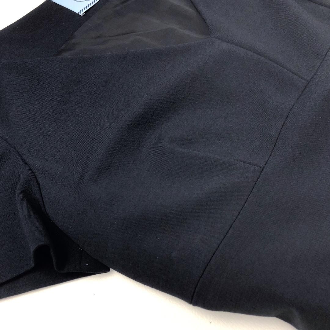 【美品】PRADA プラダ／ワンピース 半袖 74C019PA7EA／礼服 セレモニー／ブラック