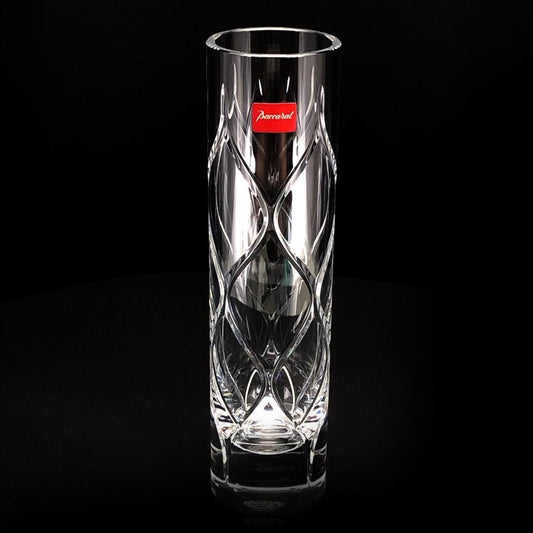 【美品】Baccarat バカラ／フラワーベース 花瓶／クリスタルグラス／クリア／BC443