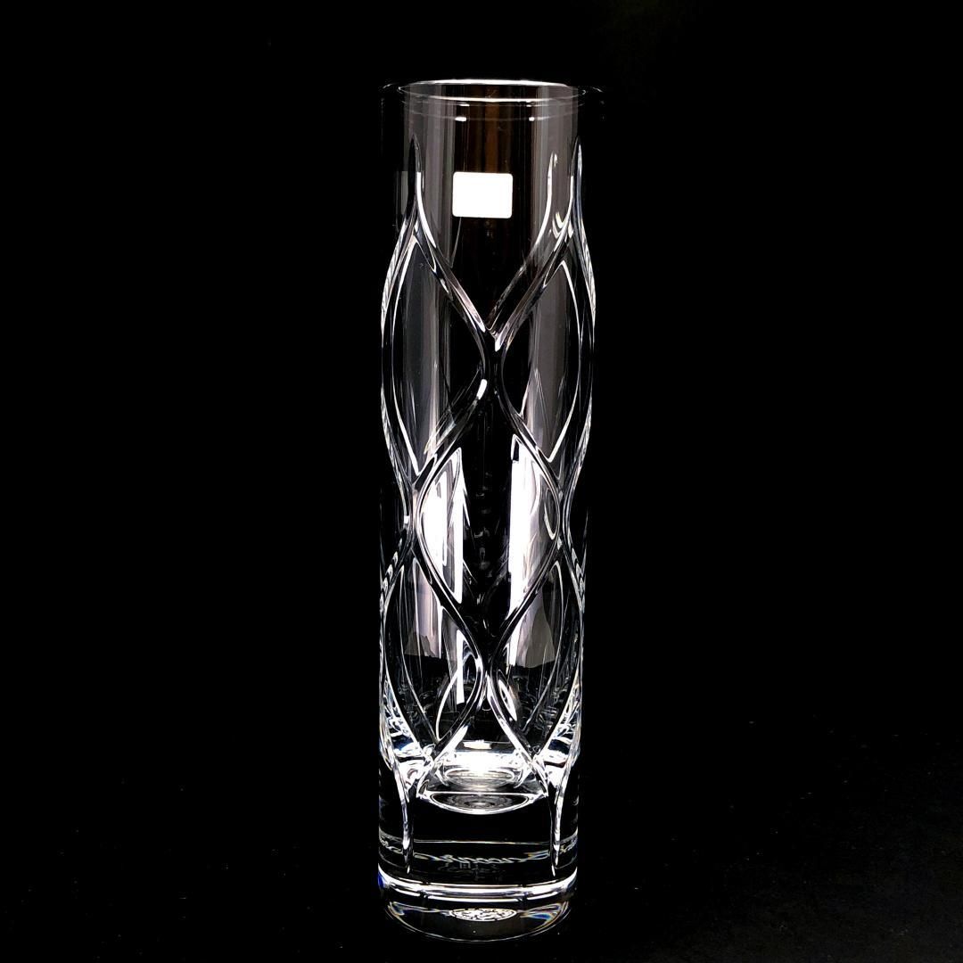 【美品】Baccarat バカラ／フラワーベース 花瓶／クリスタルグラス／クリア／BC443