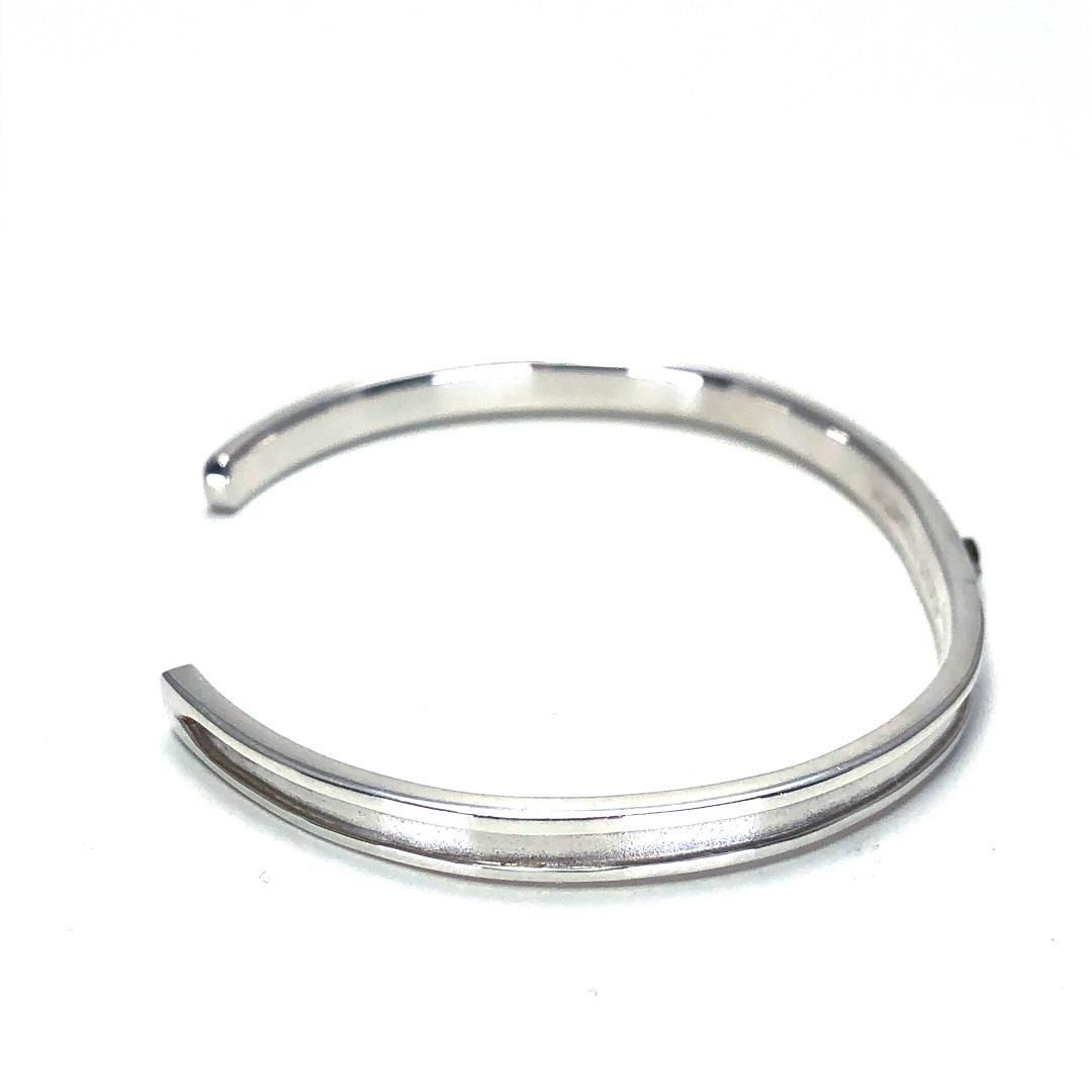 【箱付き】SAINTS セインツ／モルダバイト メンズ シルバー バングル SSB910MV／モルダバイト・SV92／シルバー