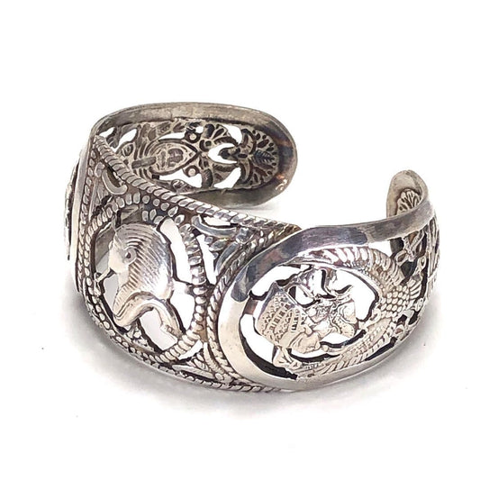 古代エジプトデザイン／バングル／合金／シルバー