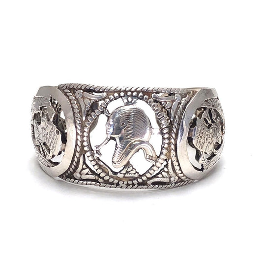 古代エジプトデザイン／バングル／合金／シルバー