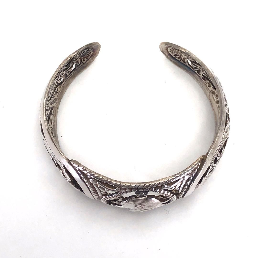 古代エジプトデザイン／バングル／合金／シルバー
