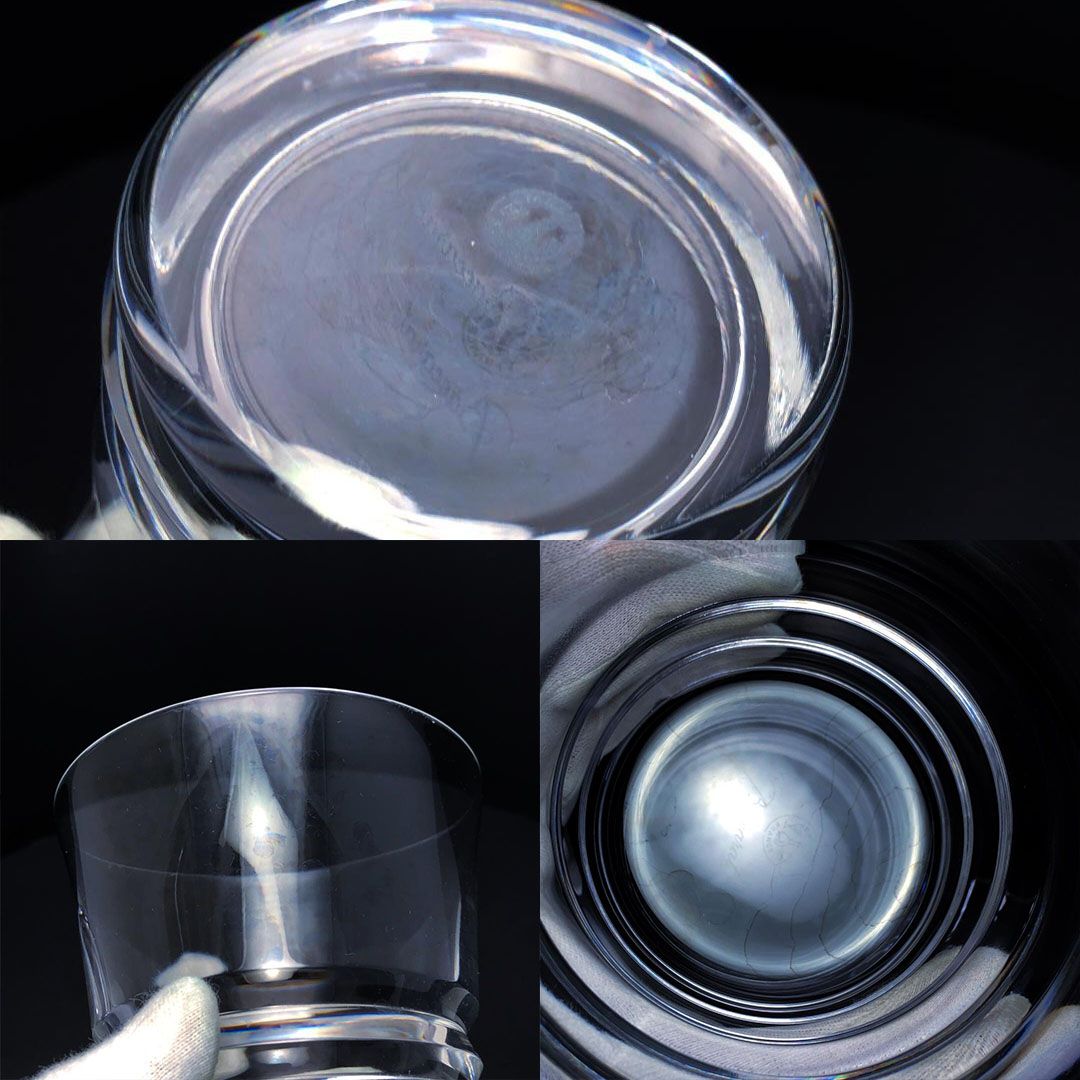 【美品】Baccarat バカラ／ベガ ペア タンブラー Lサイズ／クリスタルグラス／クリア／BC445