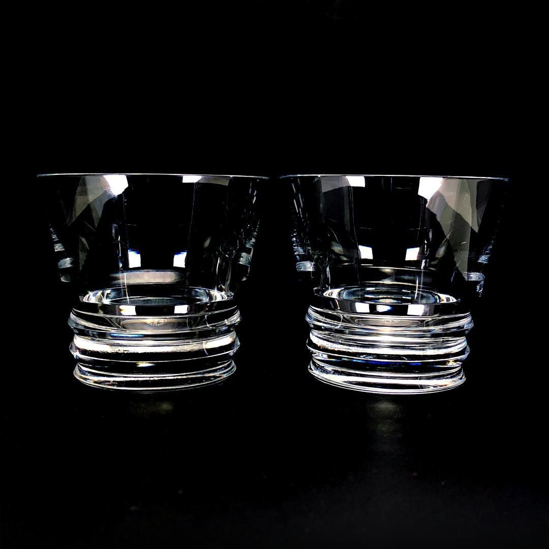 【美品】Baccarat バカラ／ベガ ペア タンブラー Lサイズ／クリスタルグラス／クリア／BC445