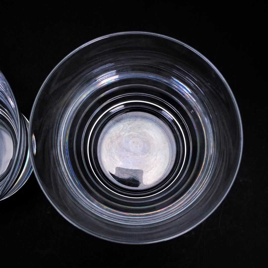 【美品】Baccarat バカラ／ベガ ペア タンブラー Lサイズ／クリスタルグラス／クリア／BC445