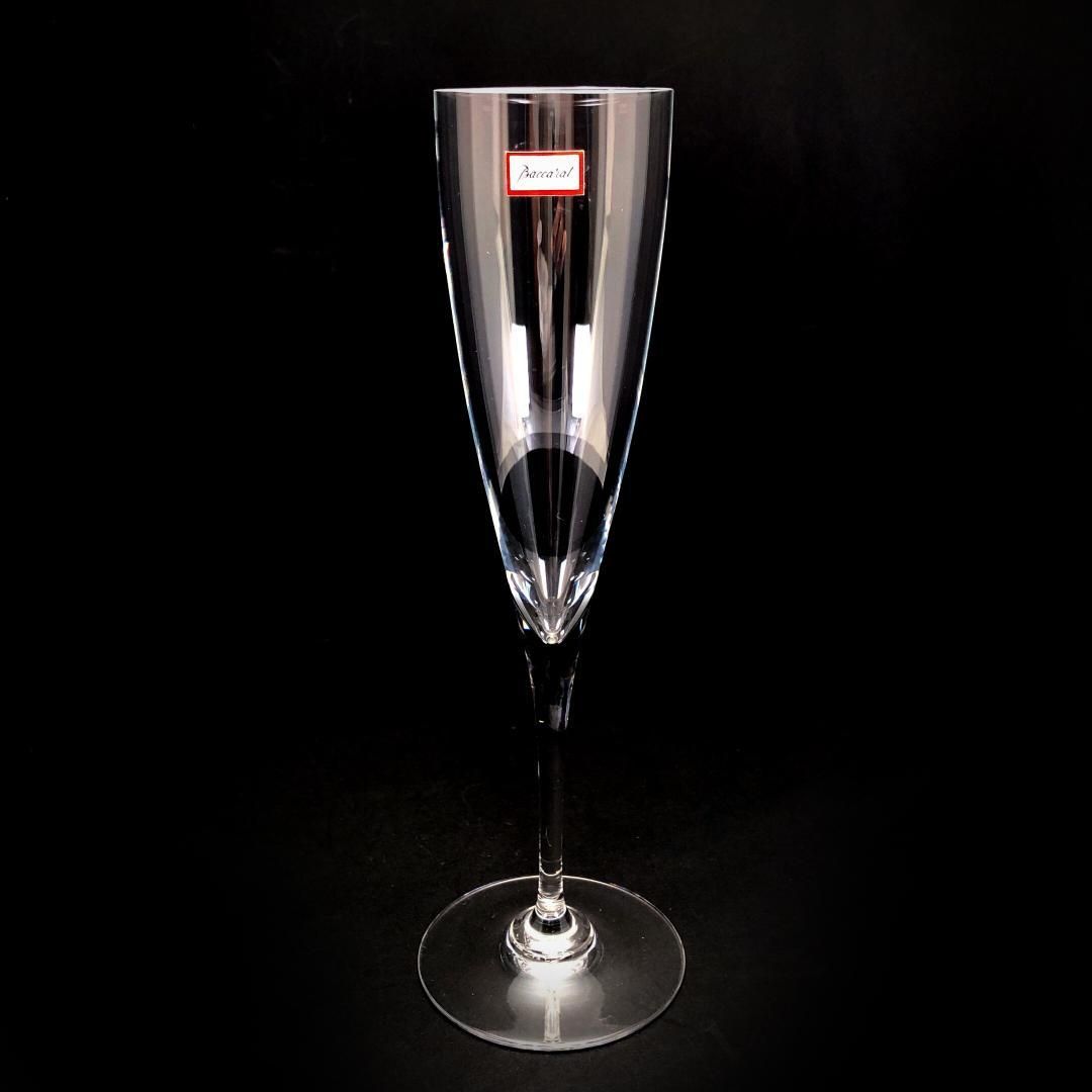 【美品】Baccarat バカラ／ドン ペリニョン シャンパンフルート 23cm／クリスタルグラス／クリア／BC447