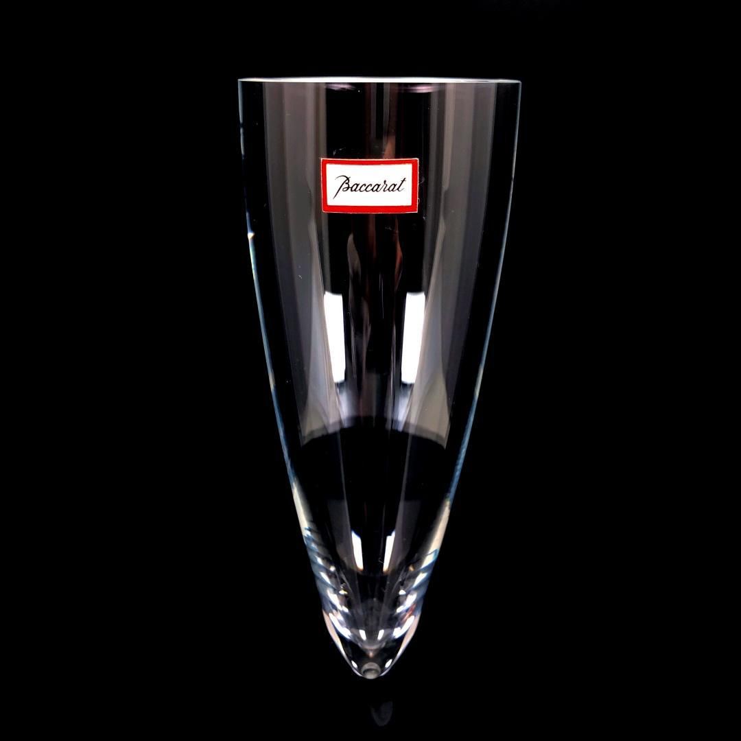 【美品】Baccarat バカラ／ドン ペリニョン シャンパンフルート 23cm／クリスタルグラス／クリア／BC447