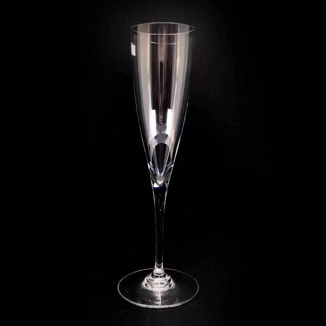 【美品】Baccarat バカラ／ドン ペリニョン シャンパンフルート 23cm／クリスタルグラス／クリア／BC447
