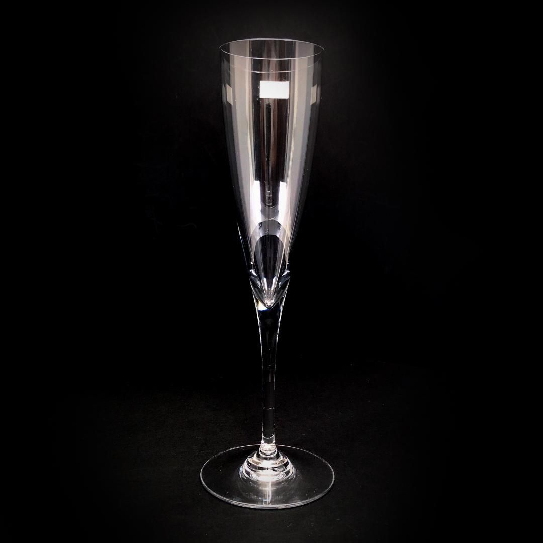 【美品】Baccarat バカラ／ドン ペリニョン シャンパンフルート 23cm／クリスタルグラス／クリア／BC447