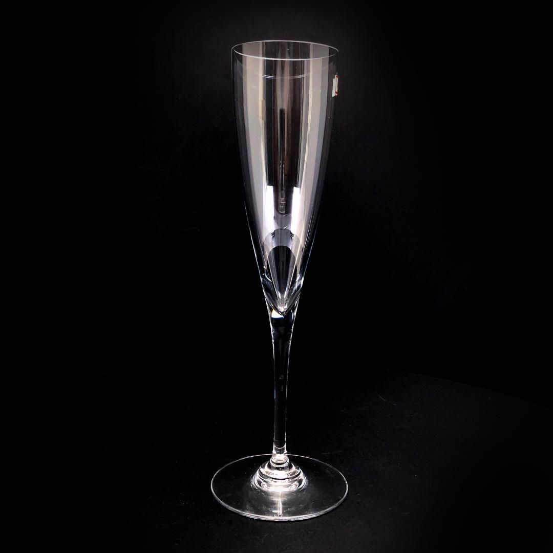 【美品】Baccarat バカラ／ドン ペリニョン シャンパンフルート 23cm／クリスタルグラス／クリア／BC447