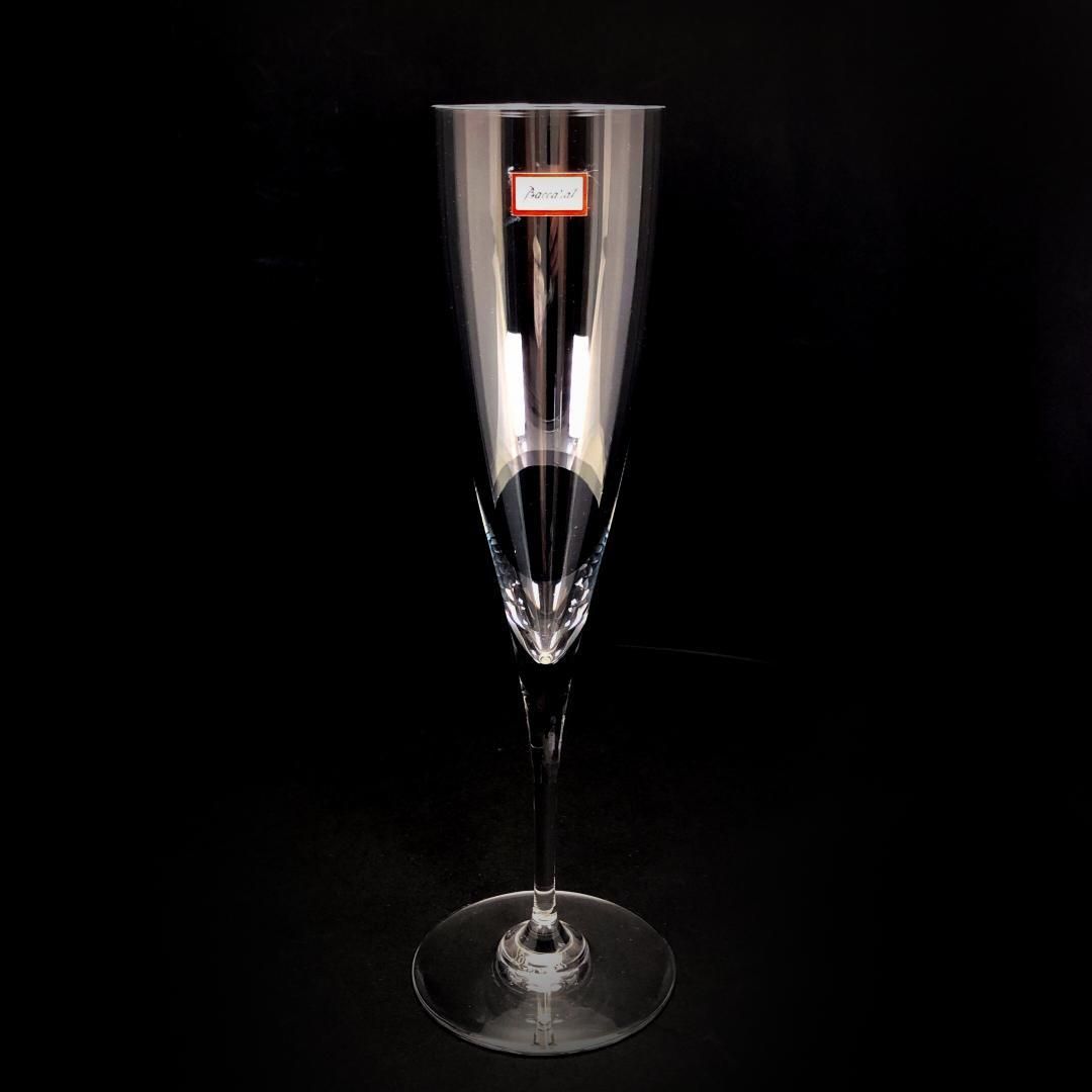 【美品】Baccarat バカラ／ドン ペリニョン シャンパンフルート 23cm／クリスタルグラス／クリア／BC448