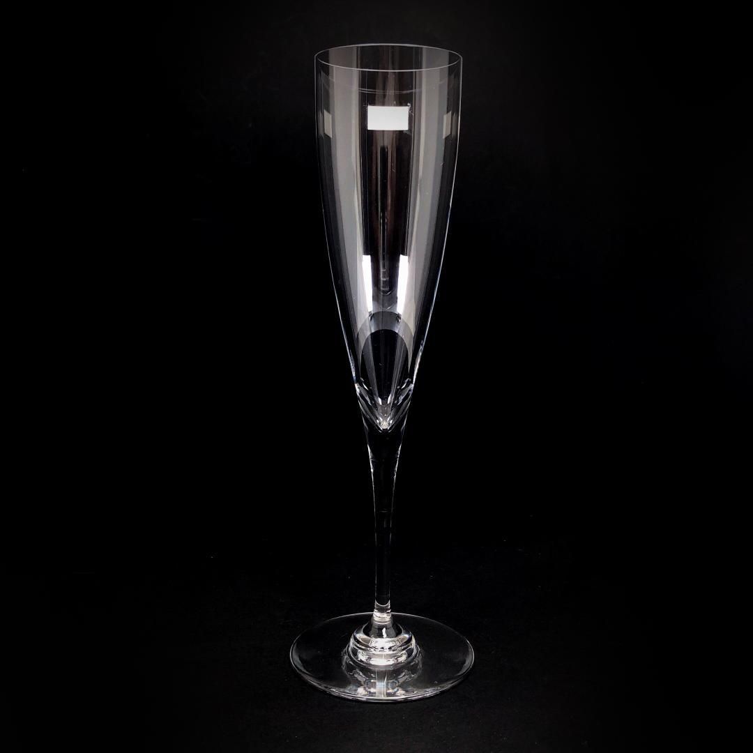 【美品】Baccarat バカラ／ドン ペリニョン シャンパンフルート 23cm／クリスタルグラス／クリア／BC448