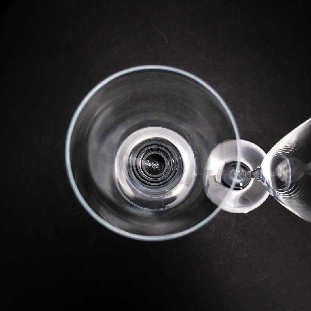 【美品】Baccarat バカラ／ドン ペリニョン ペア シャンパンフルート 23cm／クリスタルグラス／クリア／BC449