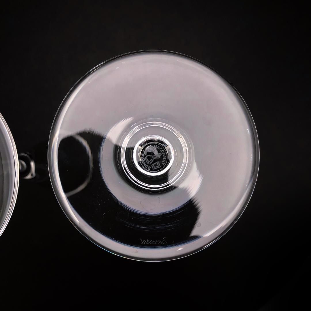 【美品】Baccarat バカラ／ドン ペリニョン ペア シャンパンフルート 23cm／クリスタルグラス／クリア／BC450