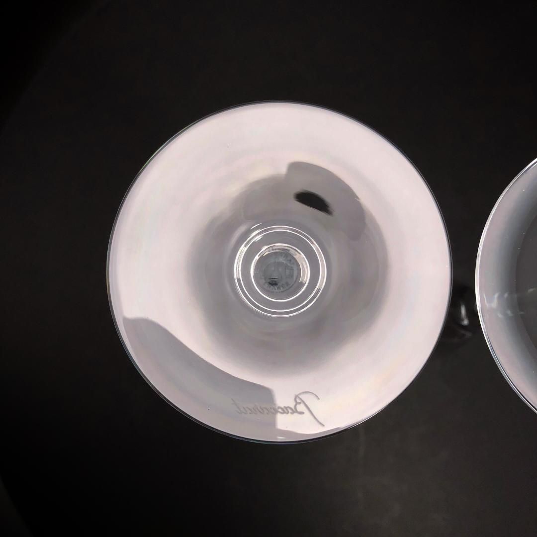【美品】Baccarat バカラ／ドン ペリニョン ペア シャンパンフルート 23cm／クリスタルグラス／クリア／BC451