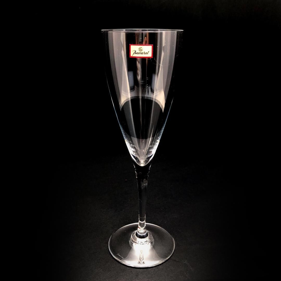 【美品】Baccarat バカラ／ドン ペリニョン シャンパンフルート 20cm／クリスタルグラス／クリア／BC452
