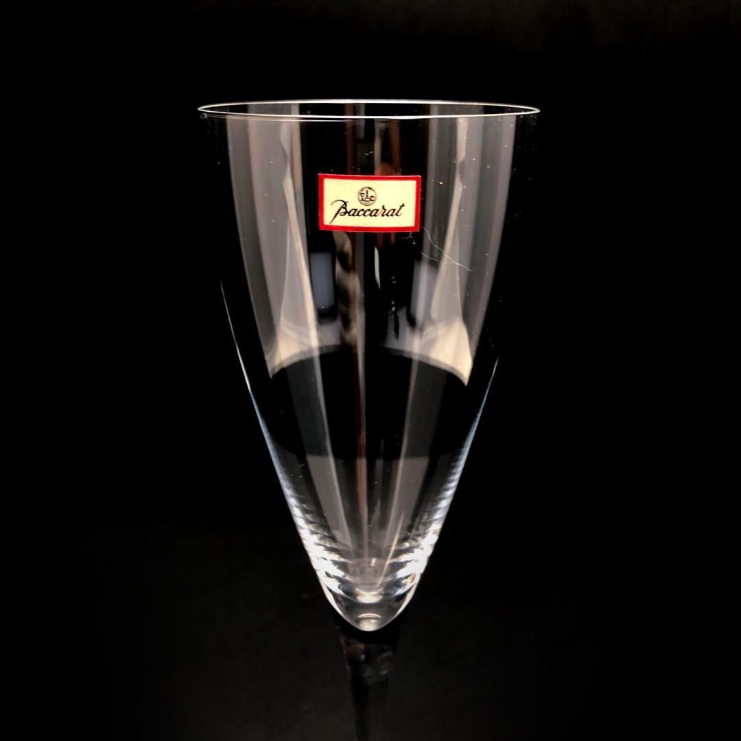 【美品】Baccarat バカラ／ドン ペリニョン シャンパンフルート 20cm／クリスタルグラス／クリア／BC452