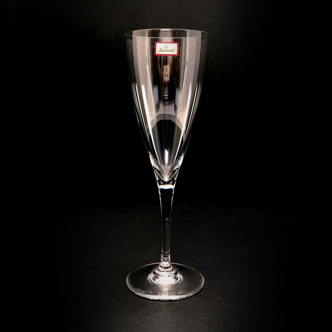 【美品】Baccarat バカラ／ドン ペリニョン シャンパンフルート 20cm／クリスタルグラス／クリア／BC452