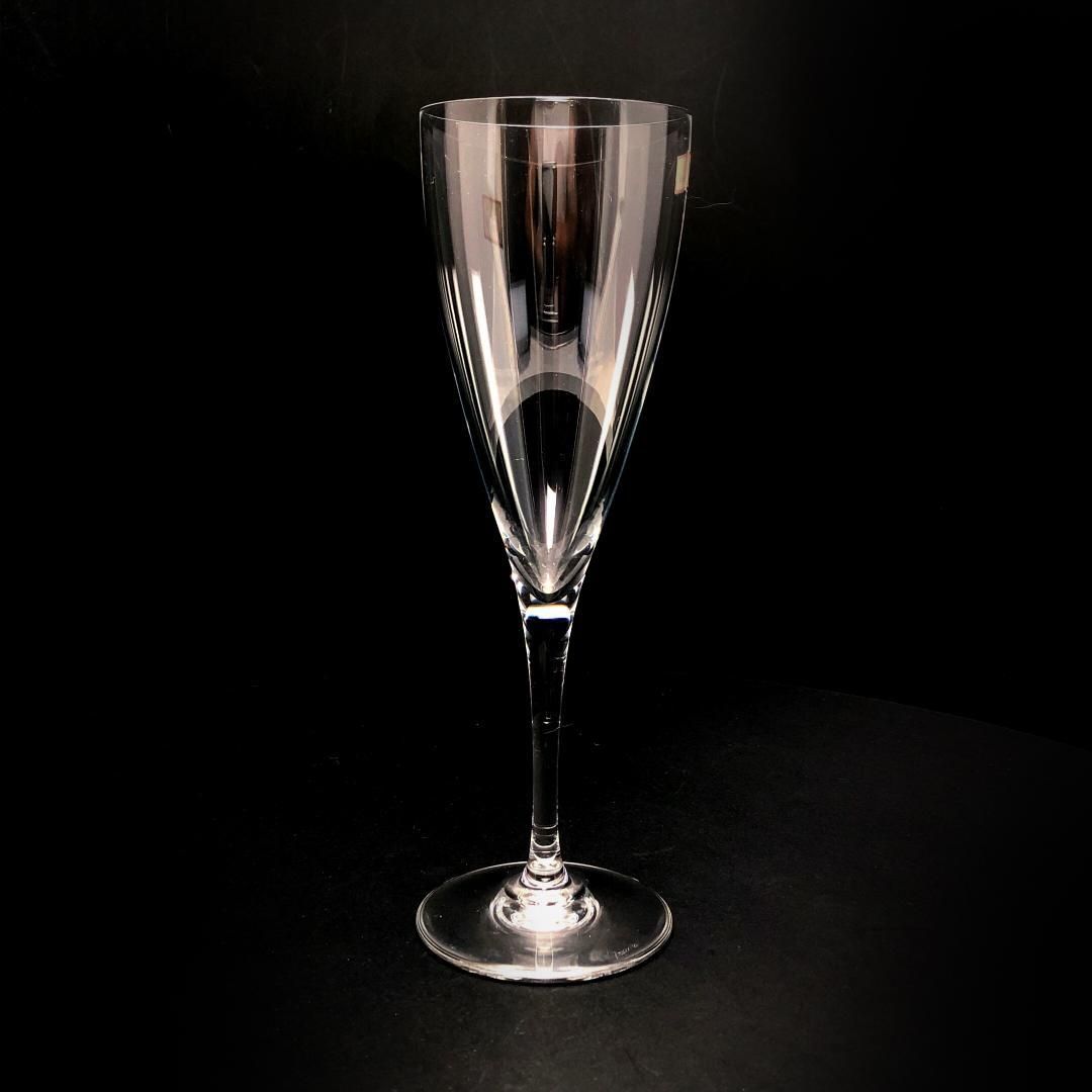 【美品】Baccarat バカラ／ドン ペリニョン シャンパンフルート 20cm／クリスタルグラス／クリア／BC452