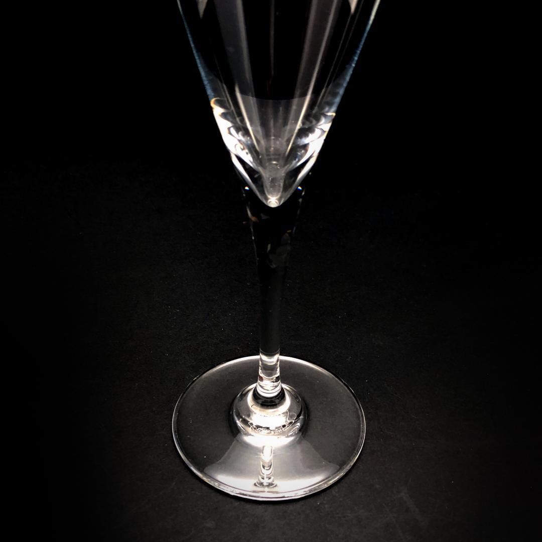 【美品】Baccarat バカラ／ドン ペリニョン シャンパンフルート 20cm／クリスタルグラス／クリア／BC453