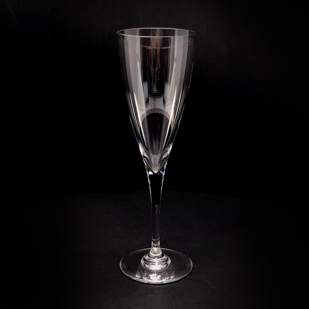 【美品】Baccarat バカラ／ドン ペリニョン シャンパンフルート 20cm／クリスタルグラス／クリア／BC453