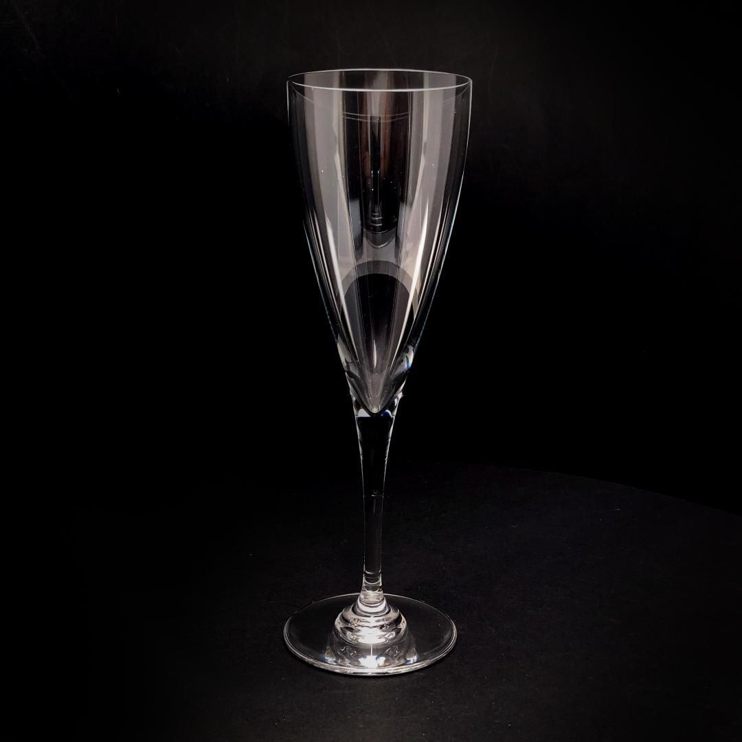 【美品】Baccarat バカラ／ドン ペリニョン シャンパンフルート 20cm／クリスタルグラス／クリア／BC453