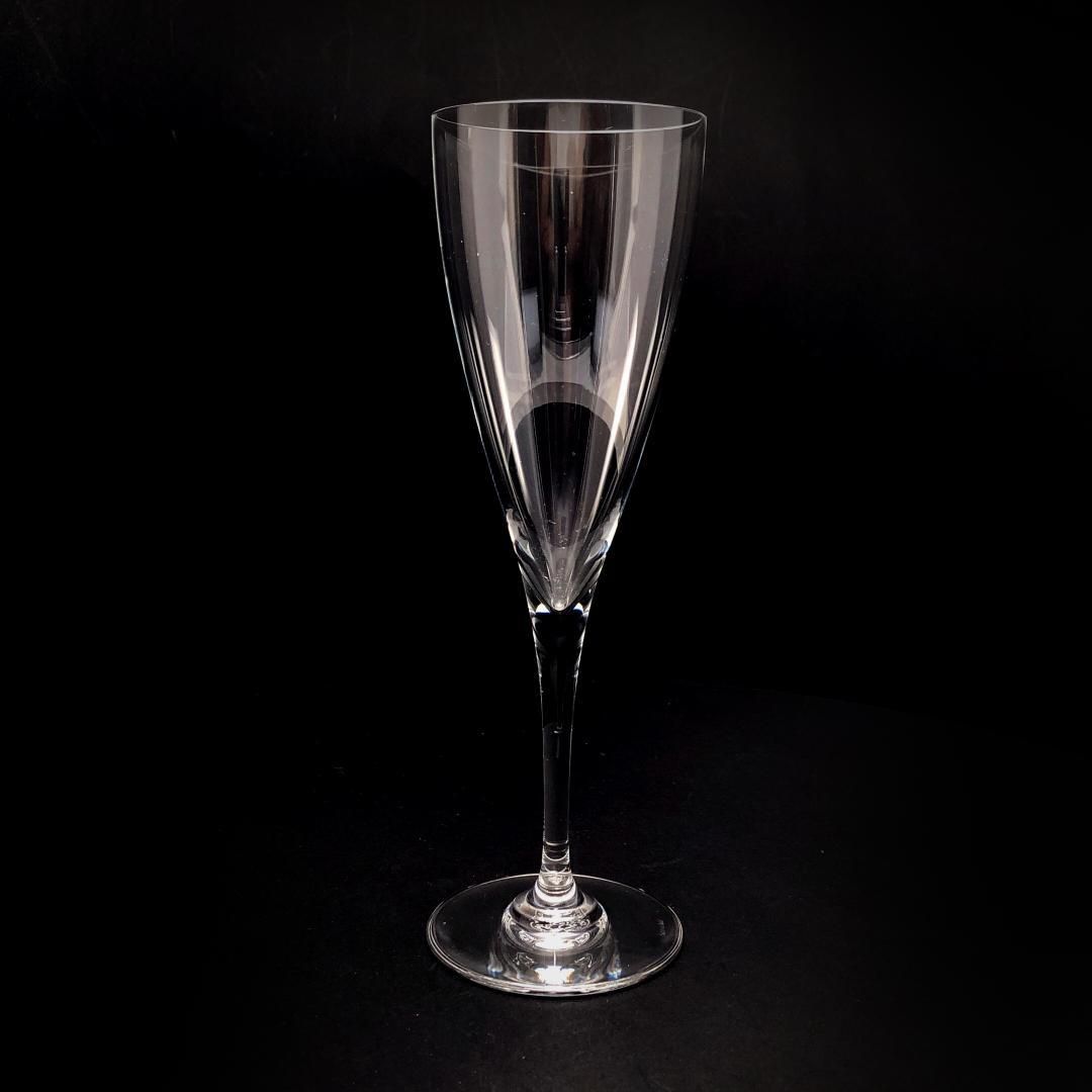 【美品】Baccarat バカラ／ドン ペリニョン シャンパンフルート 20cm／クリスタルグラス／クリア／BC453