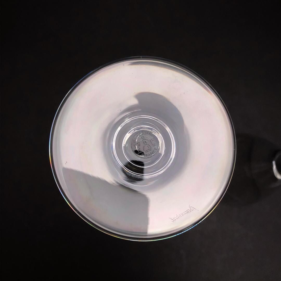 【美品】Baccarat バカラ／ドン ペリニョン ペア シャンパンフルート 20cm／クリスタルグラス／クリア／BC454