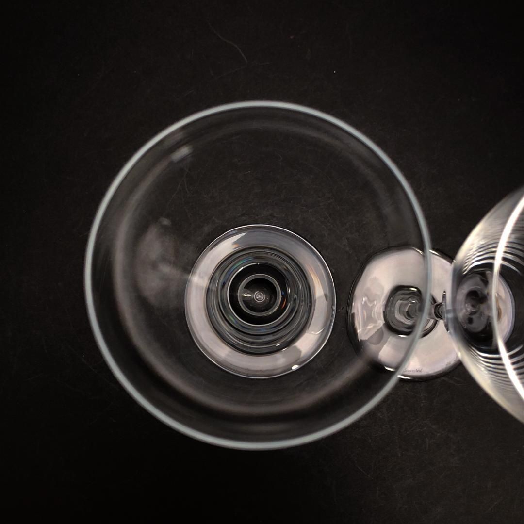 【美品】Baccarat バカラ／ドン ペリニョン ペア シャンパンフルート 20cm／クリスタルグラス／クリア／BC456