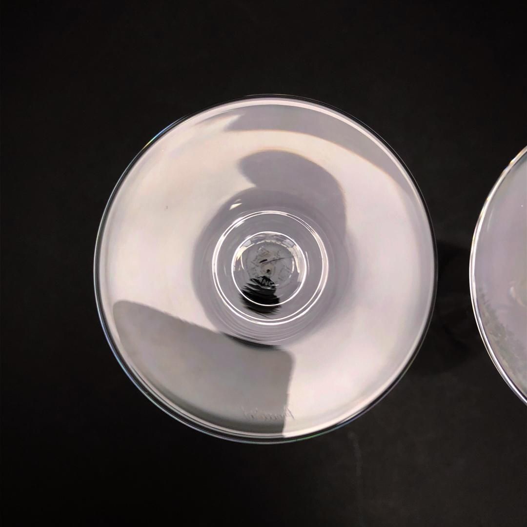 【美品】Baccarat バカラ／ドン ペリニョン ペア シャンパンフルート 20cm／クリスタルグラス／クリア／BC456