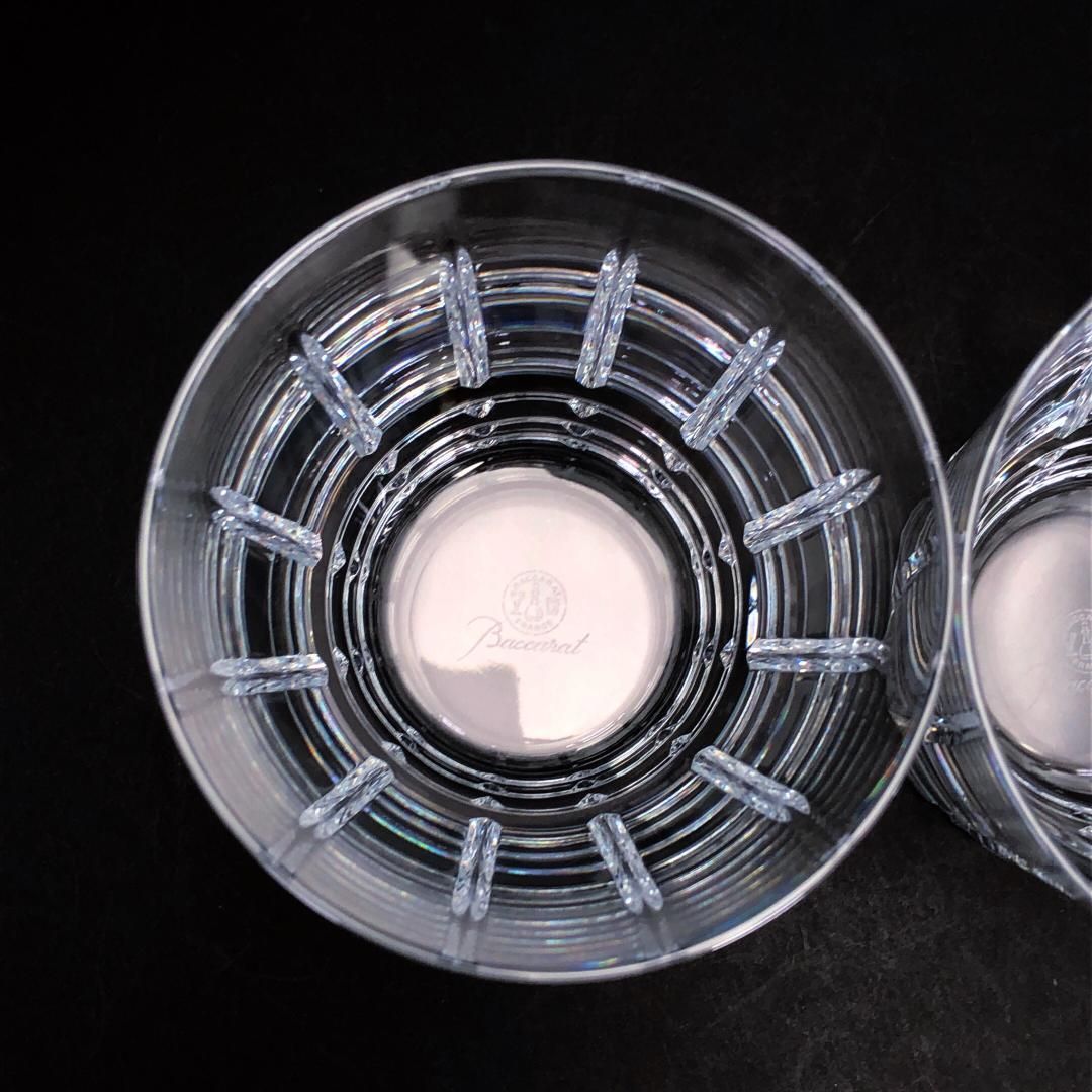 【美品・箱付き】Baccarat バカラ／アルルカン ペア タンブラー／クリスタルグラス／クリア／BC481