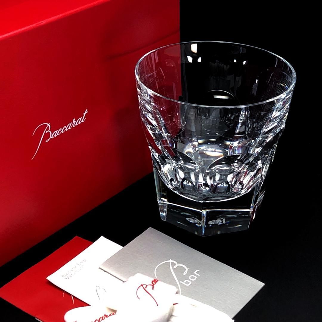 【美品・箱付き】Baccarat バカラ／アルクール オールドファッション Lサイズ／クリスタルグラス・SV925／ブルー・シルバー／BC485