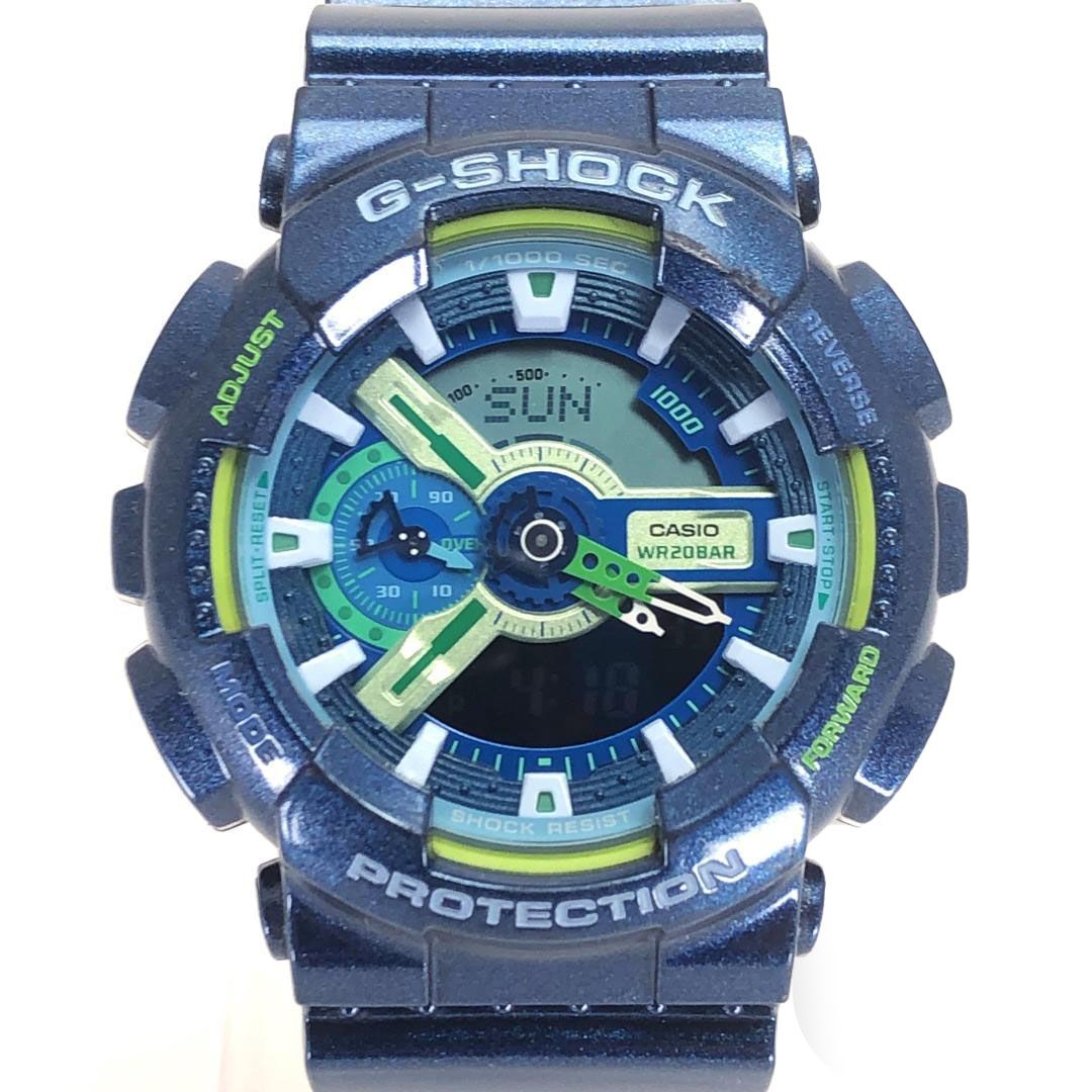 CASIO カシオ／G-SHOCK クレイジーカラーズ GA-110MC／クォーツ／樹脂／ブルー