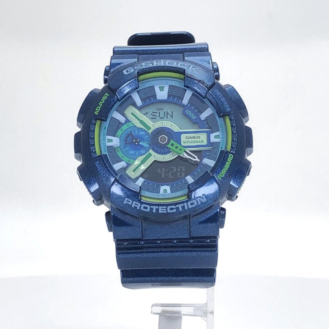 CASIO カシオ／G-SHOCK クレイジーカラーズ GA-110MC／クォーツ／樹脂／ブルー