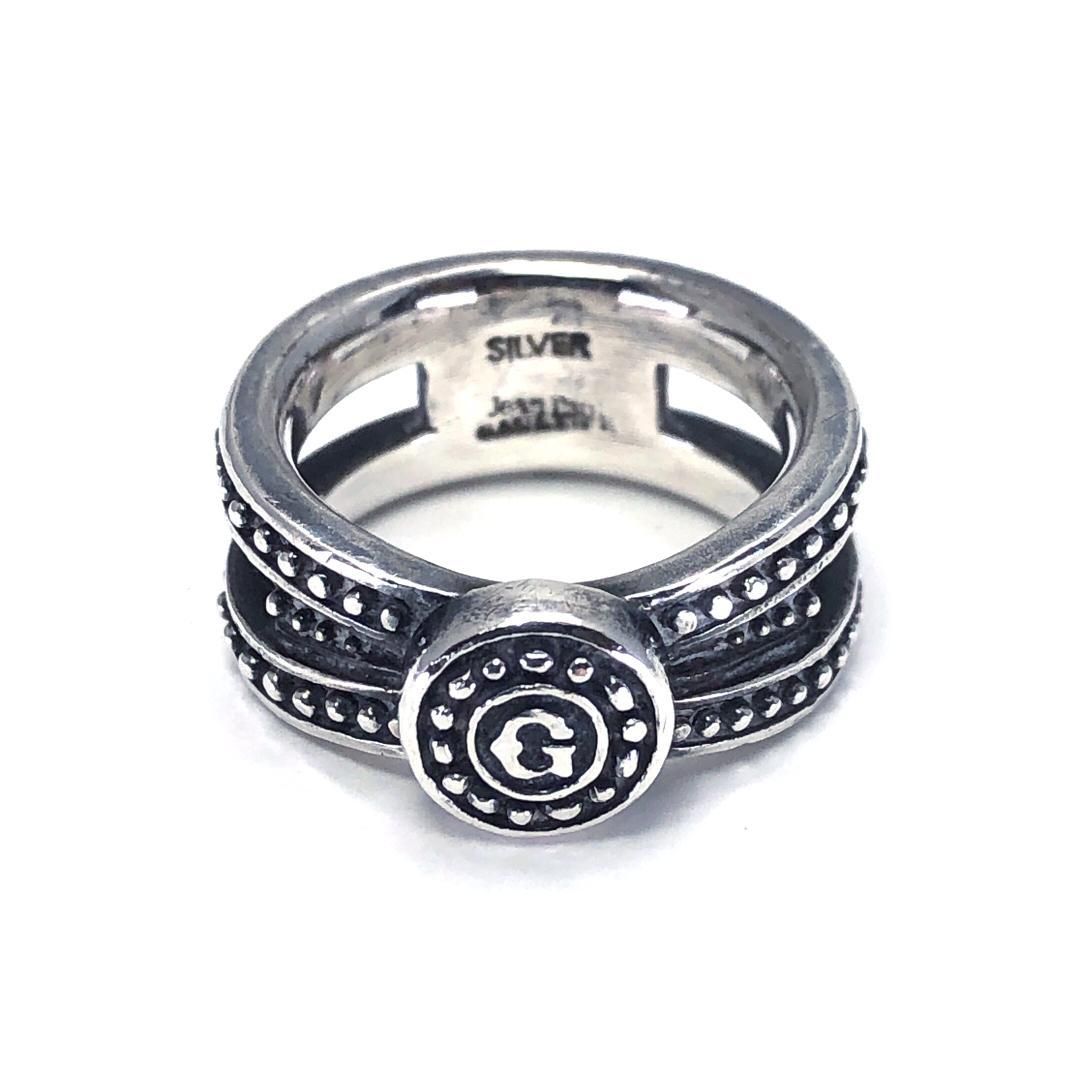 【希少・ヴィンテージ】JeanPaul GAULTIER ジャンポールゴルチエ／G ロゴ リング 指輪／13号／ SV925／シルバー