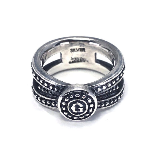 【希少・ヴィンテージ】JeanPaul GAULTIER ジャンポールゴルチエ／G ロゴ リング 指輪／13号／ SV925／シルバー