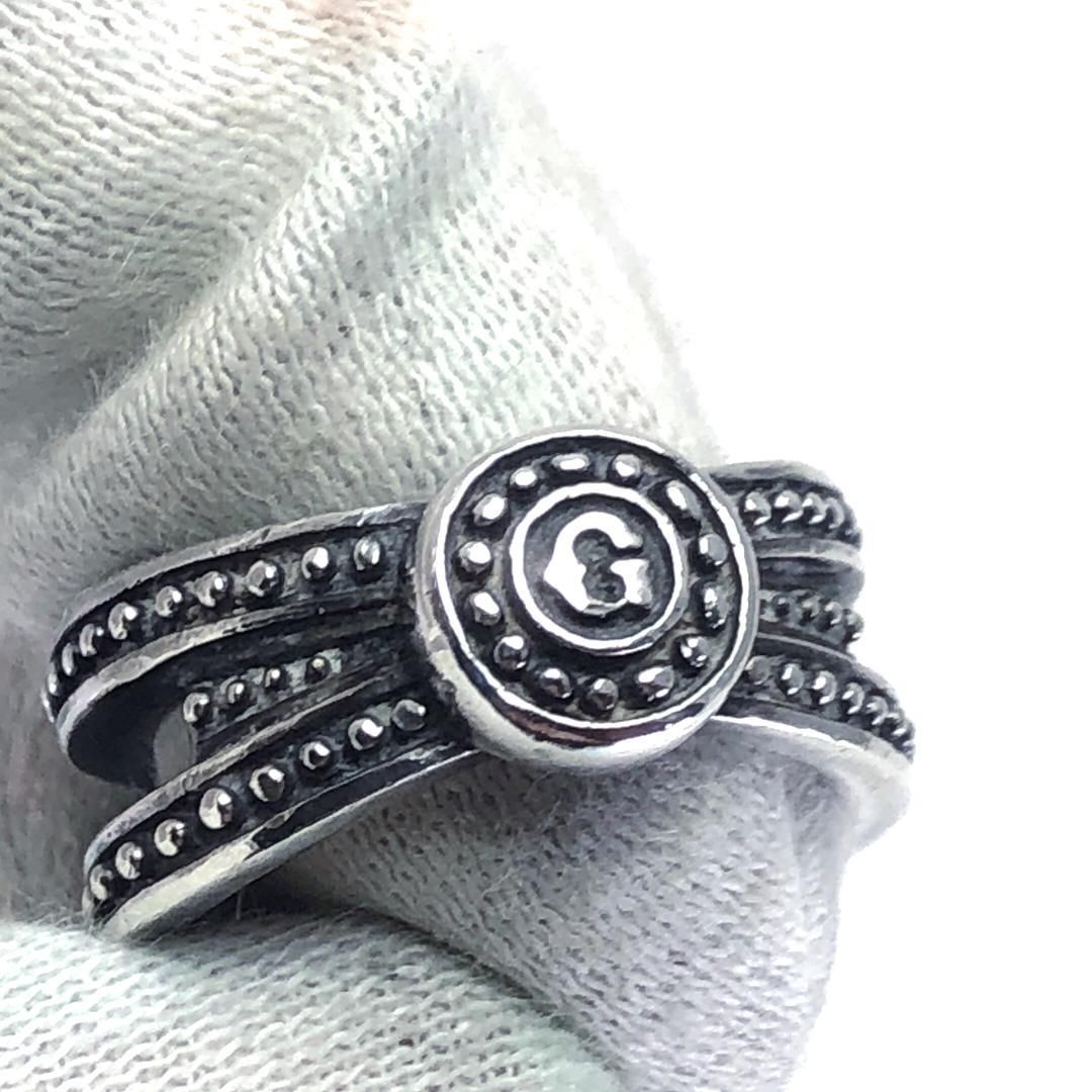 【希少・ヴィンテージ】JeanPaul GAULTIER ジャンポールゴルチエ／G ロゴ リング 指輪／13号／ SV925／シルバー